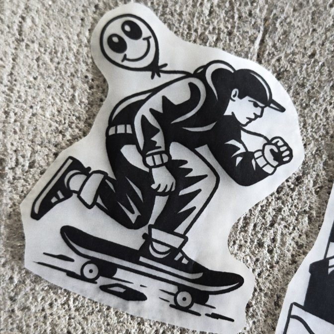 Street culture — blackwork flash tattoo by Nick Kozlov